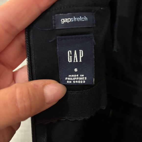 Vintage Gap Black Adjustable Spaghetti Strap Dress Size 6 - Picture 5 of 6